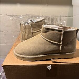Tan Suede Ankle Boots